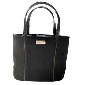 Nine West small black bucket hand bag purse black feminine with shoulder strap